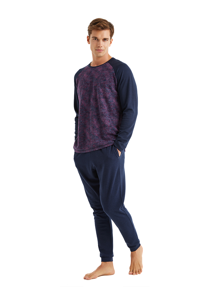 Erkek Termal Pijama Takımı 40582 - Desenli - 3