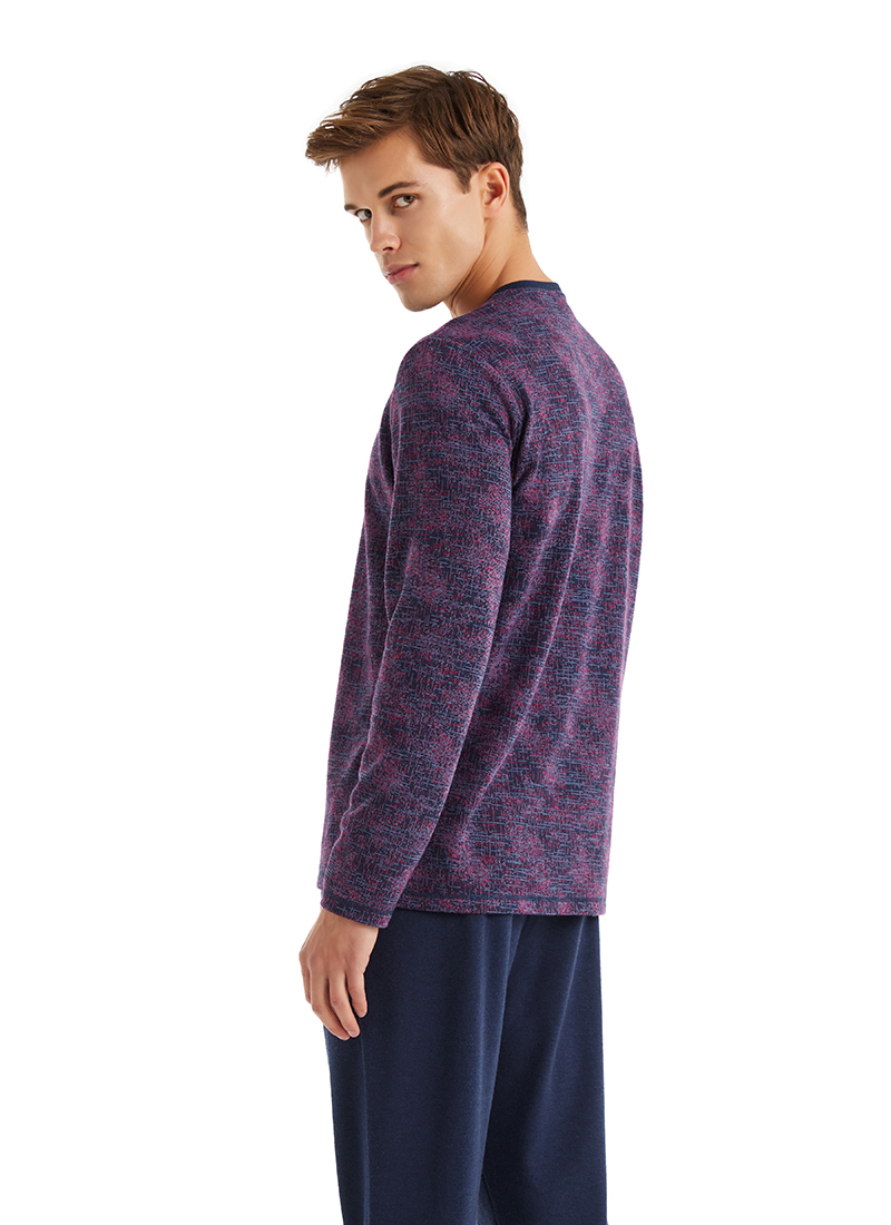 Erkek Termal Pijama Takımı 40583 - Desenli - 4