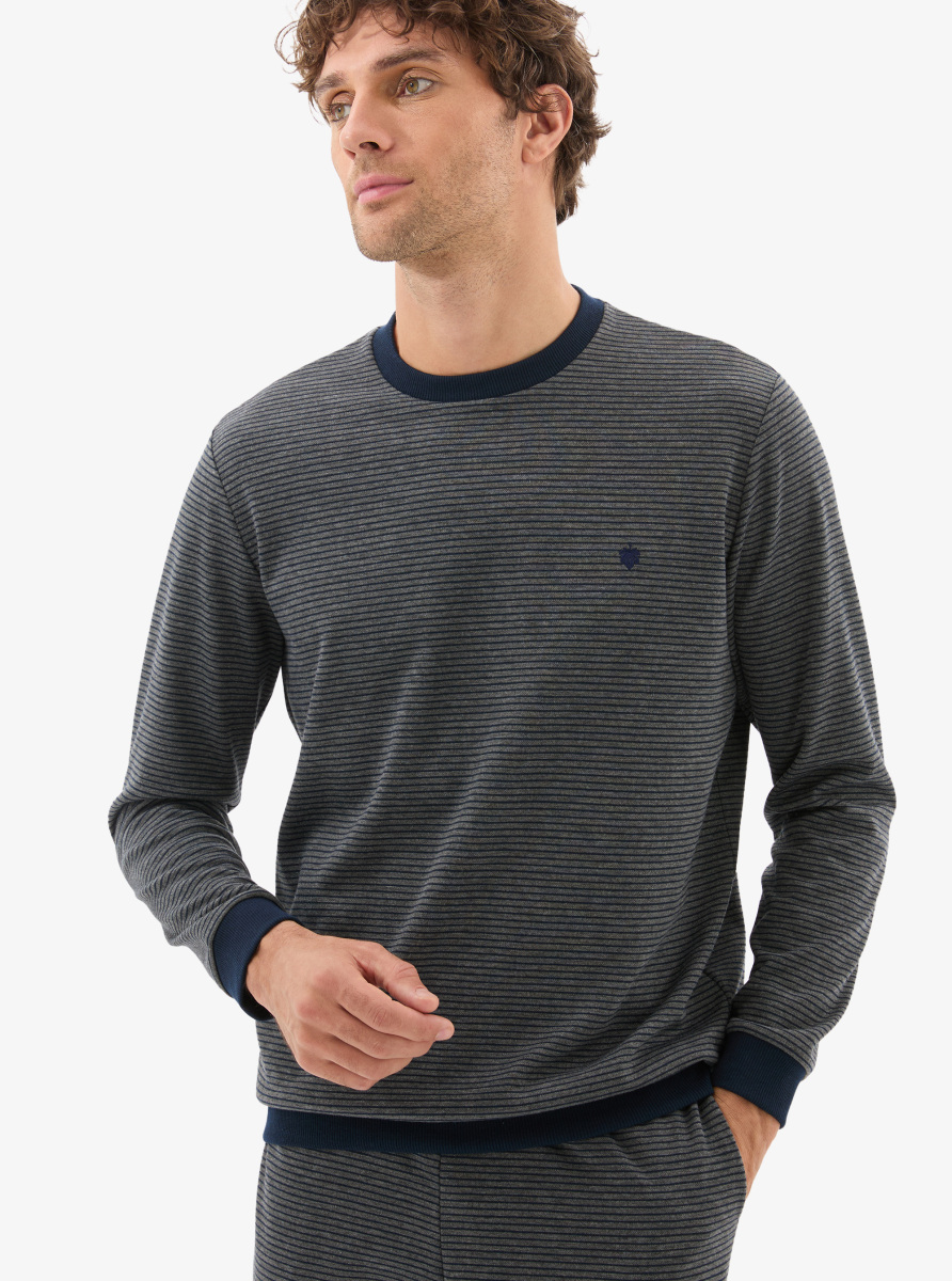Erkek Pijama Takımı 40801 - Lacivert - Blackspade