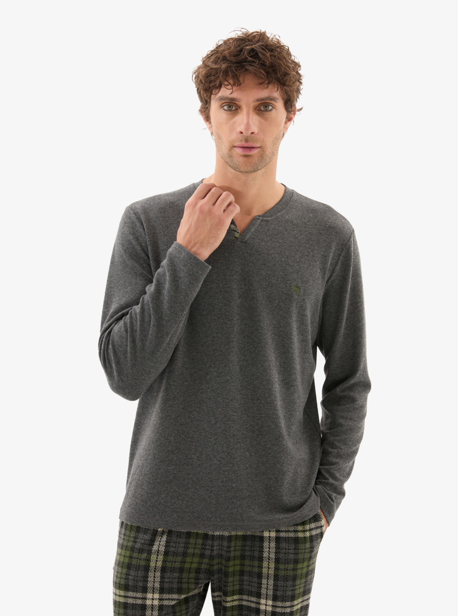 Erkek Termal Pijama Takımı 40803 - Antrasit - 4