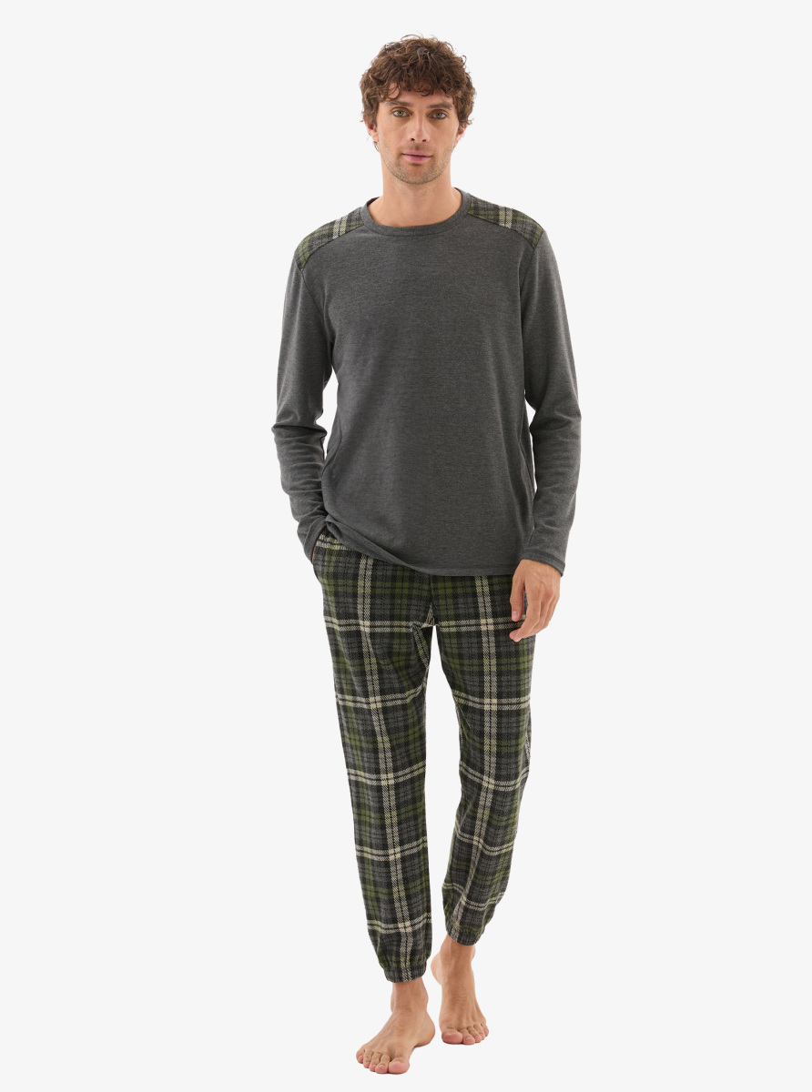 Erkek Termal Pijama Takımı 40804 - Antrasit - 1