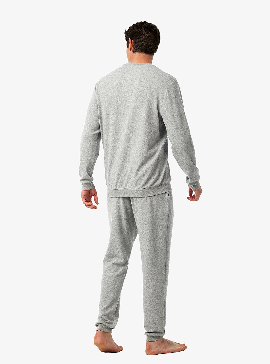 Erkek Termal Pijama Takımı 40987 - Gri Melanj - Blackspade (1)