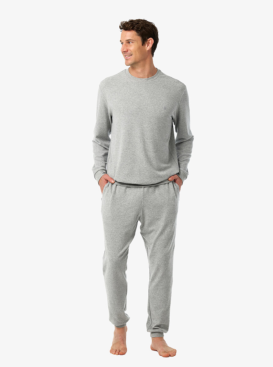 Erkek Termal Pijama Takımı 40987 - Gri Melanj - 3