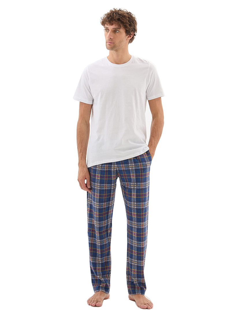 Erkek Termal Pijama Altı 40671 - Mavi - 1