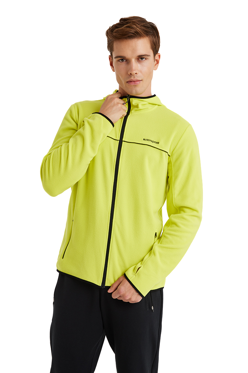 Erkek Termal Polar Sweatshirt 40662 - Yeşil - Blackspade