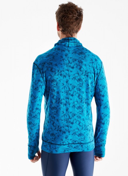 Erkek Termal Sweatshirt 2. Seviye 30703 - Mavi Desenli - 2