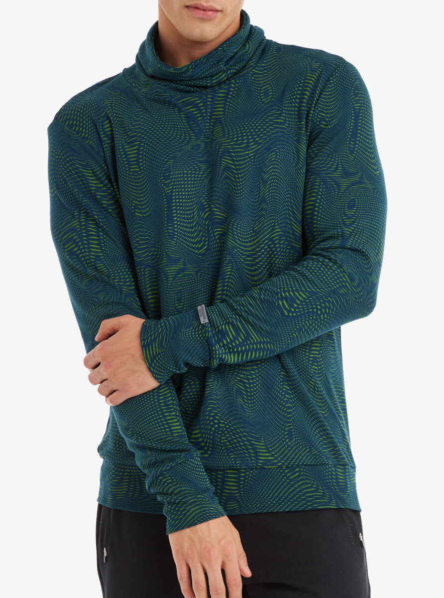 Erkek Termal Sweatshirt 2. Seviye 30703 - Yeşil - 2