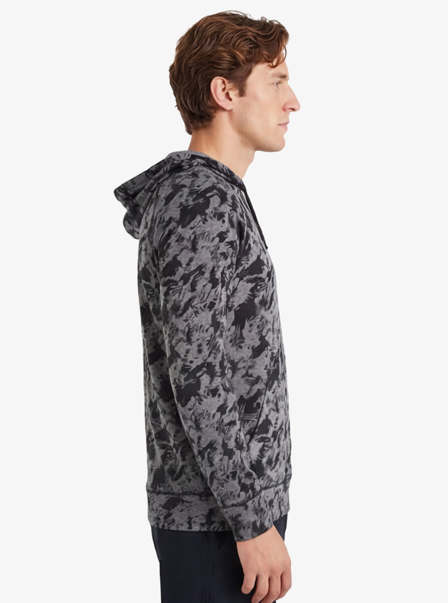 Erkek Termal Sweatshirt 2. Seviye 7579 - Gri Melanj - 3