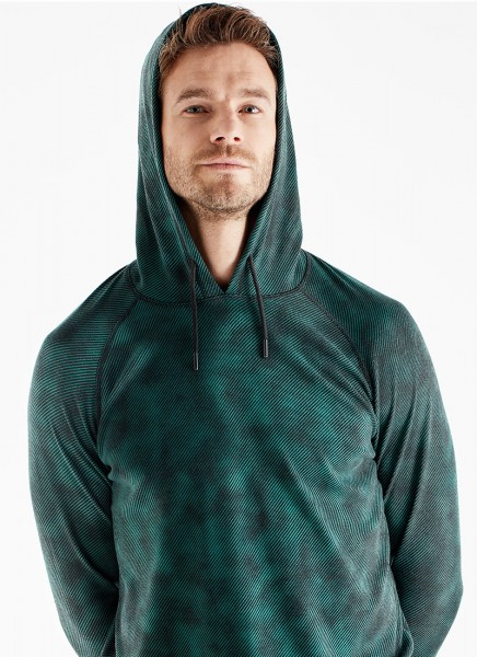 Erkek Termal Sweatshirt 2. Seviye 7579 - Yeşil Desenli - 1