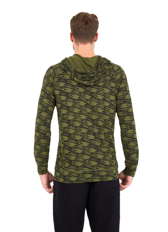 Erkek Termal Sweatshirt 2. Seviye 7579 - Yeşil - 3