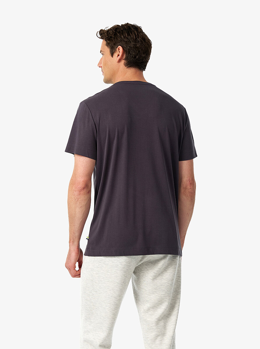 Erkek V Yaka T-Shirt 41014 - Antrasit - 5