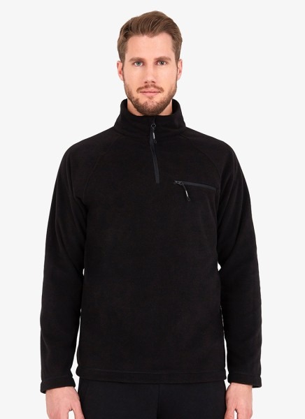 Erkek Termal Polar Sweatshirt 30713 - Siyah - Blackspade