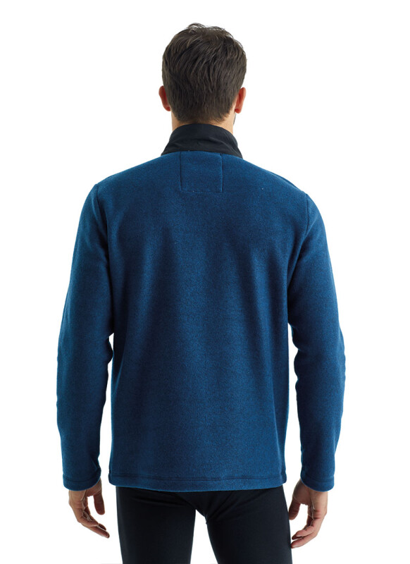 Erkek Polar Sweatshirt 30975 - Lacivert - 2
