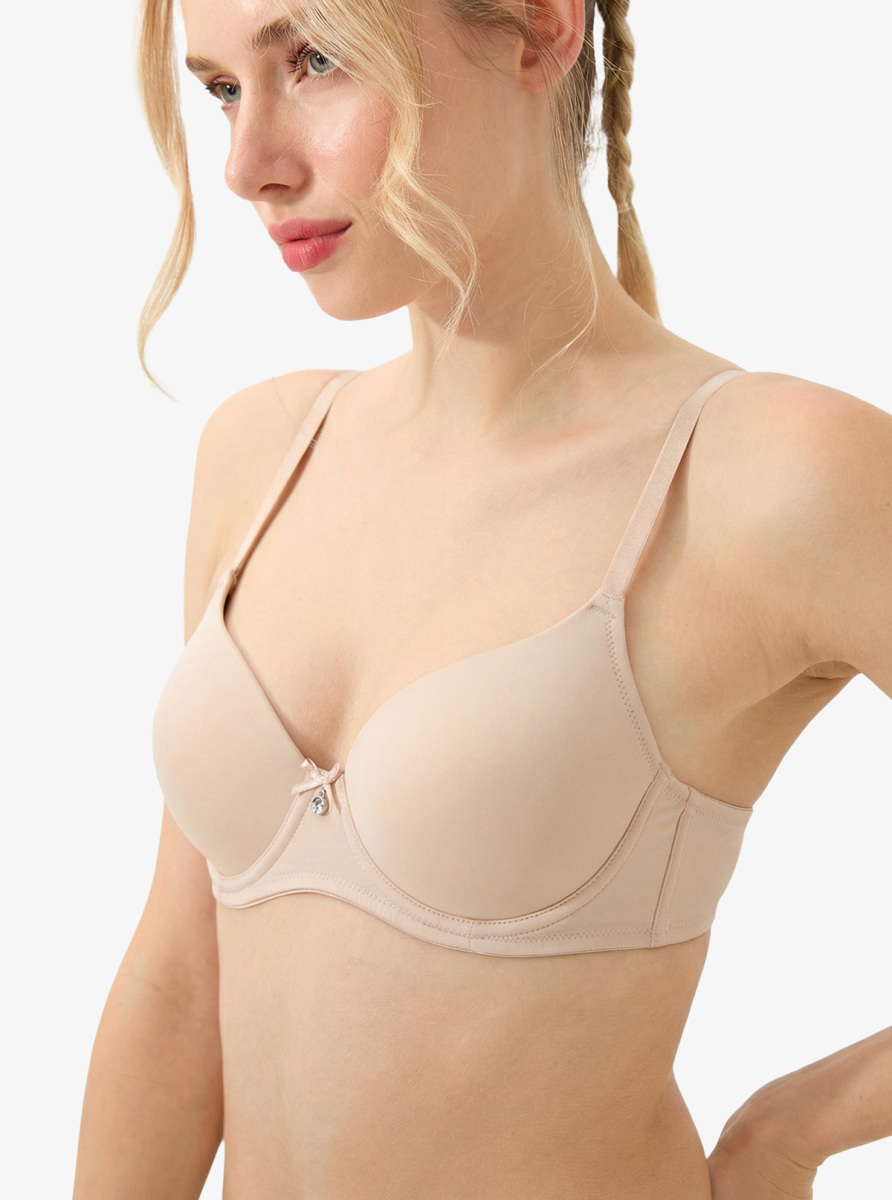 Dolgulu Push-up Sütyen Essential 3004 - Ten - 1