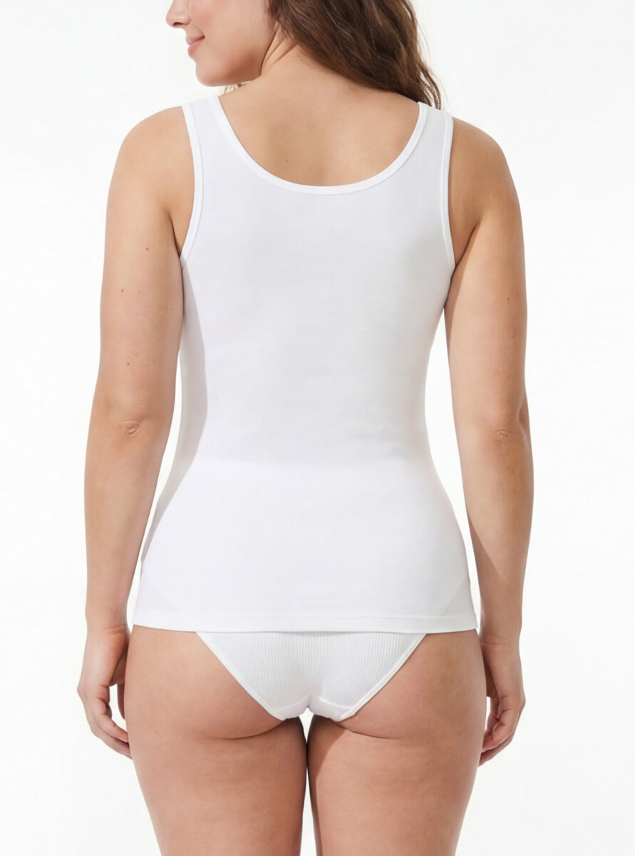 Kadın Atlet Essential 1950 - Beyaz - 2