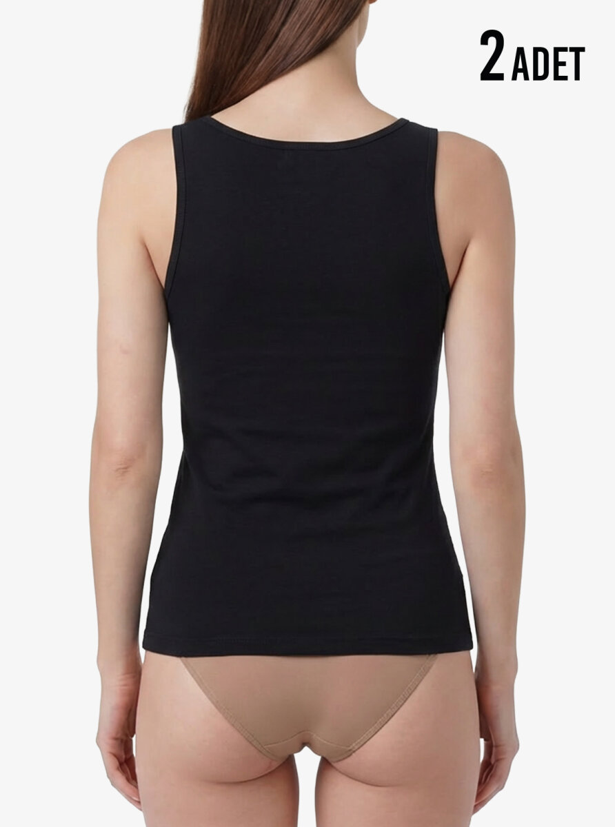 Kadın Atlet 2'li Paket Essential 1590 - Siyah - 4