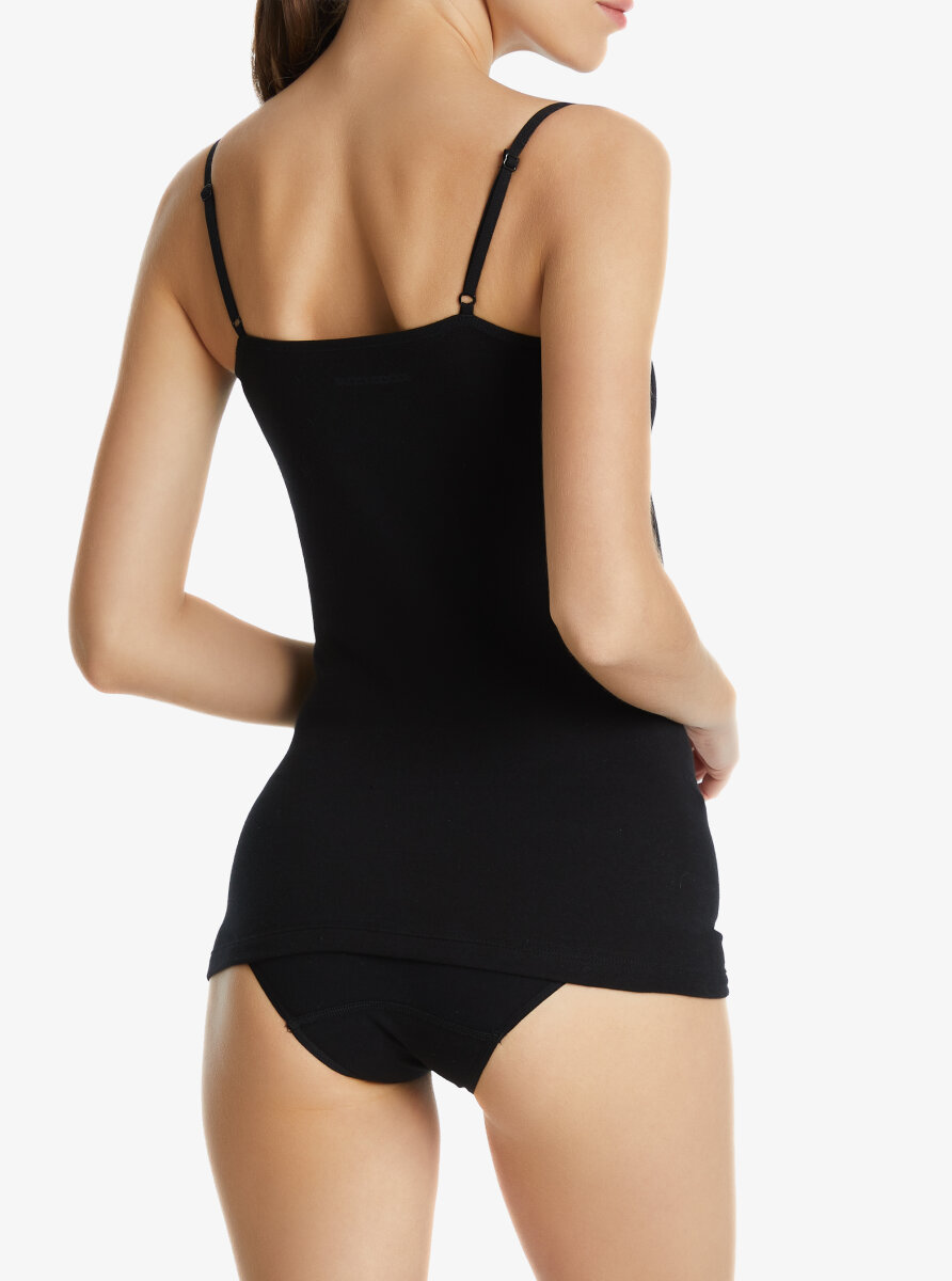 Kadın İnce Askılı Atlet Essential 1952 - Siyah - 2