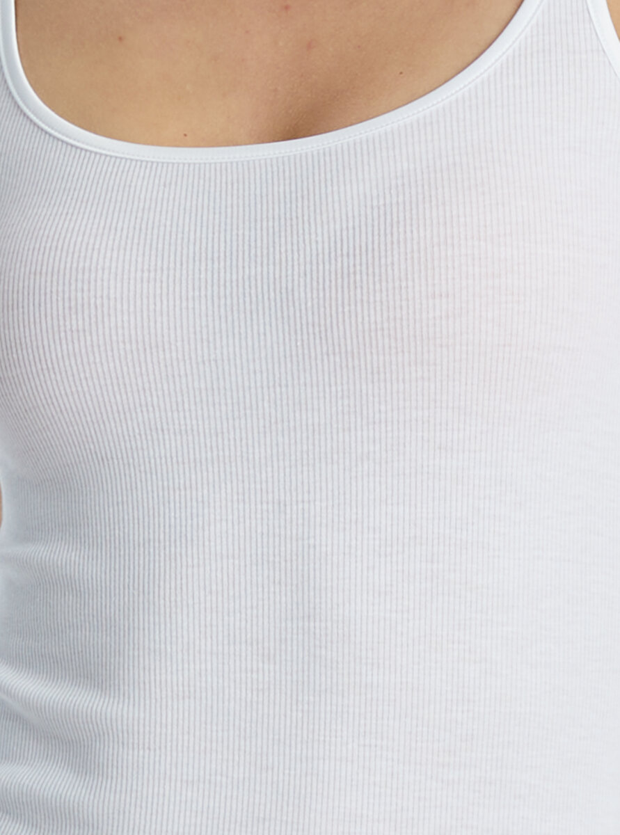 Kadın Atlet Fine Rib 1615 - Beyaz - 4