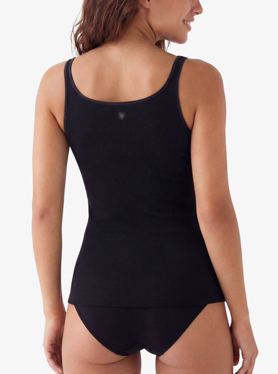 Kadın Atlet Fine Rib 1615 - Siyah - 2