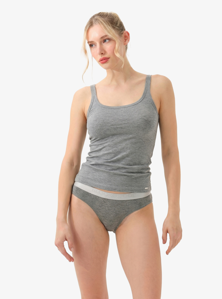 Kadın Askılı Atlet Silver 1624 - Gri Melanj - 1