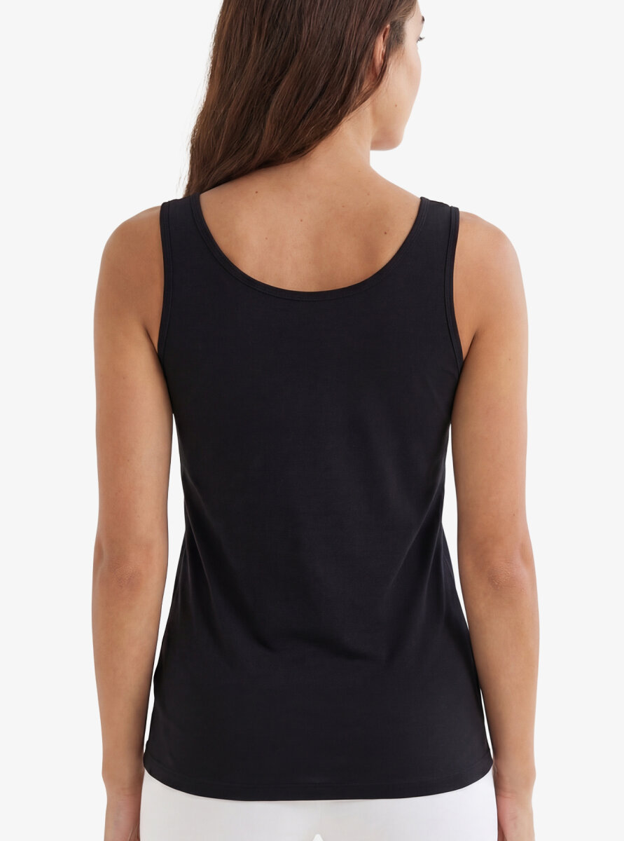 Kadın Modal Elastan Atlet 1343 - Siyah - 5