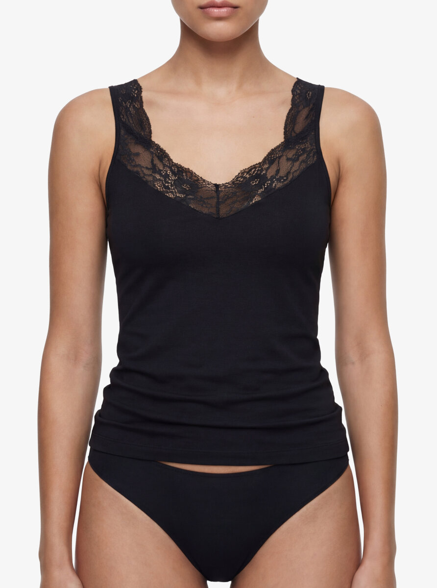 Kadın Modal Elastan Atlet 1343 - Siyah