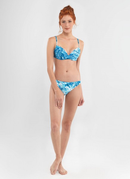 Kadın Bikini Takımı - 8629 - Okyanus Baskılı - 1