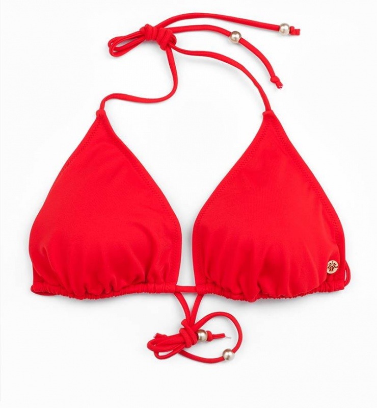 Kadın Bikini Üst 8248 Desenli - Kırmızı - 1