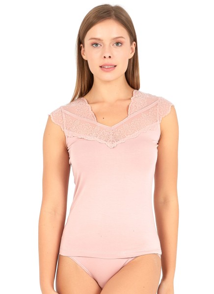 Kadın Tişört 50715 - Pembe - 1