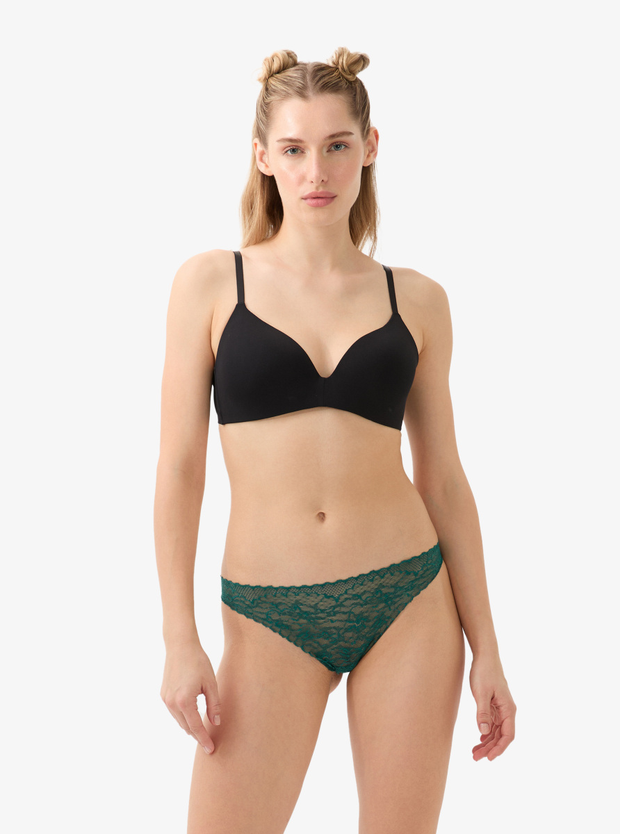 Kadın Dantelli Slip Külot 51978 - Yeşil - 5