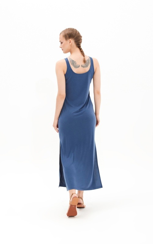 Kadın Elbise 50594 - SANCAK BLUE - 4