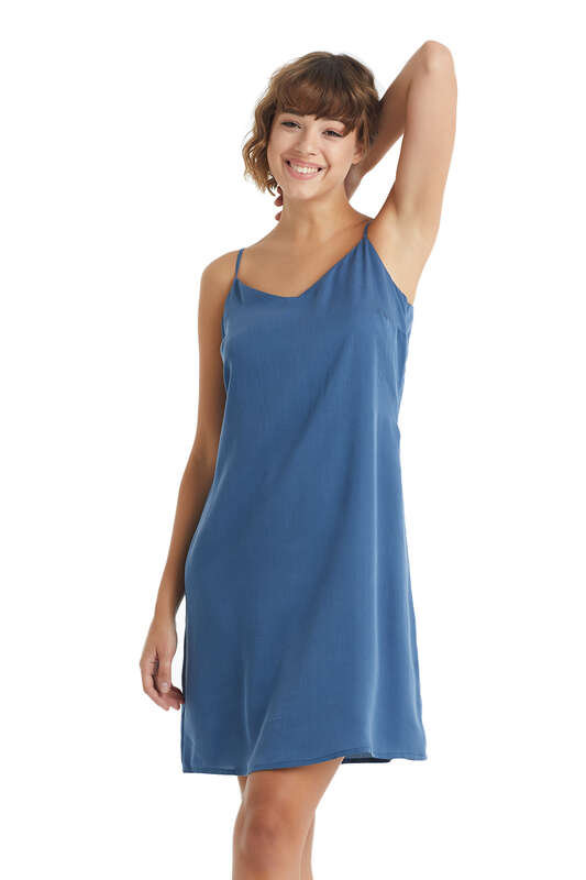 Kadın Elbise 60248 - Mavi - 4