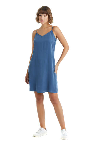 Kadın Elbise 60248 - Mavi - Blackspade (1)