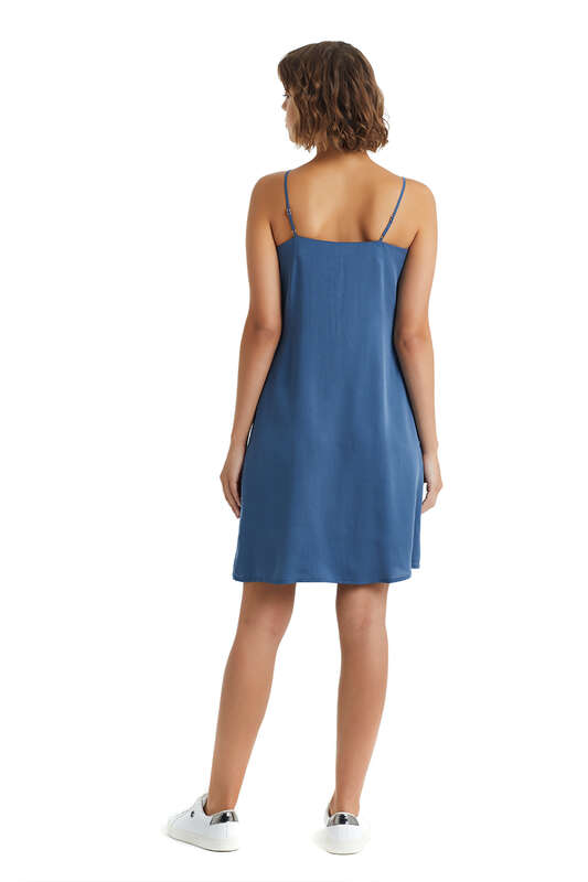 Kadın Elbise 60248 - Mavi - 3