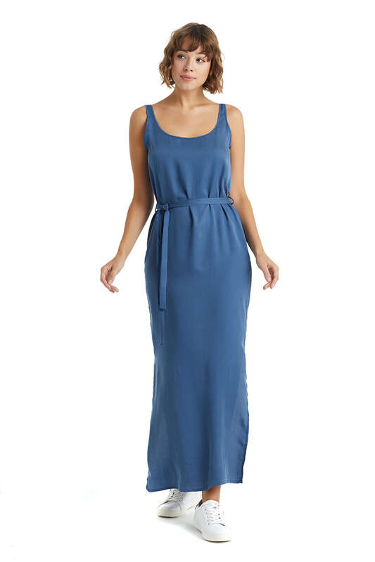 Kadın Elbise 60249 - Mavi - 1