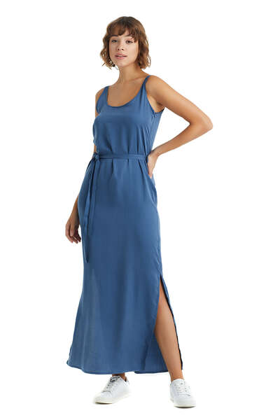 Kadın Elbise 60249 - Mavi - Blackspade (1)