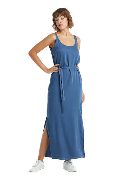 Kadın Elbise 60249 - Mavi - 3