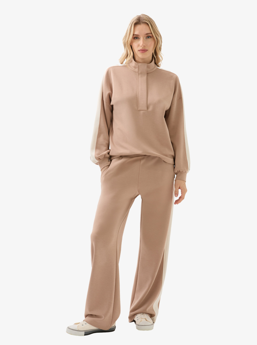 Kadın Eşofman Üstü 60599 - Kahverengi - 6