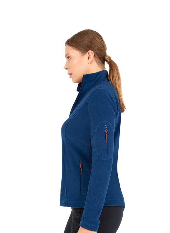 Kadın Fermuarlı Termal Sweatshirt 2. Seviye 50464 - Mavi - 2