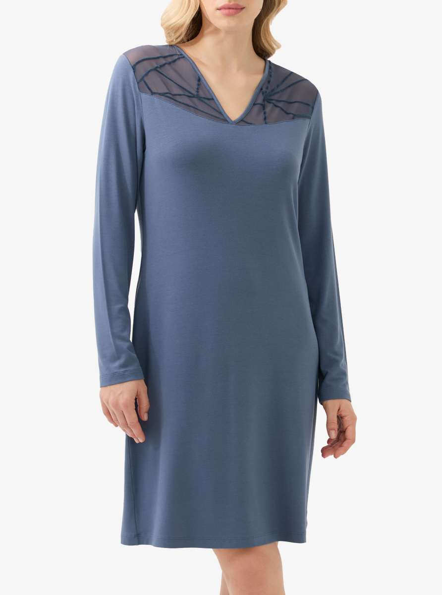 Kadın Gecelik 51929 - Mavi - 1