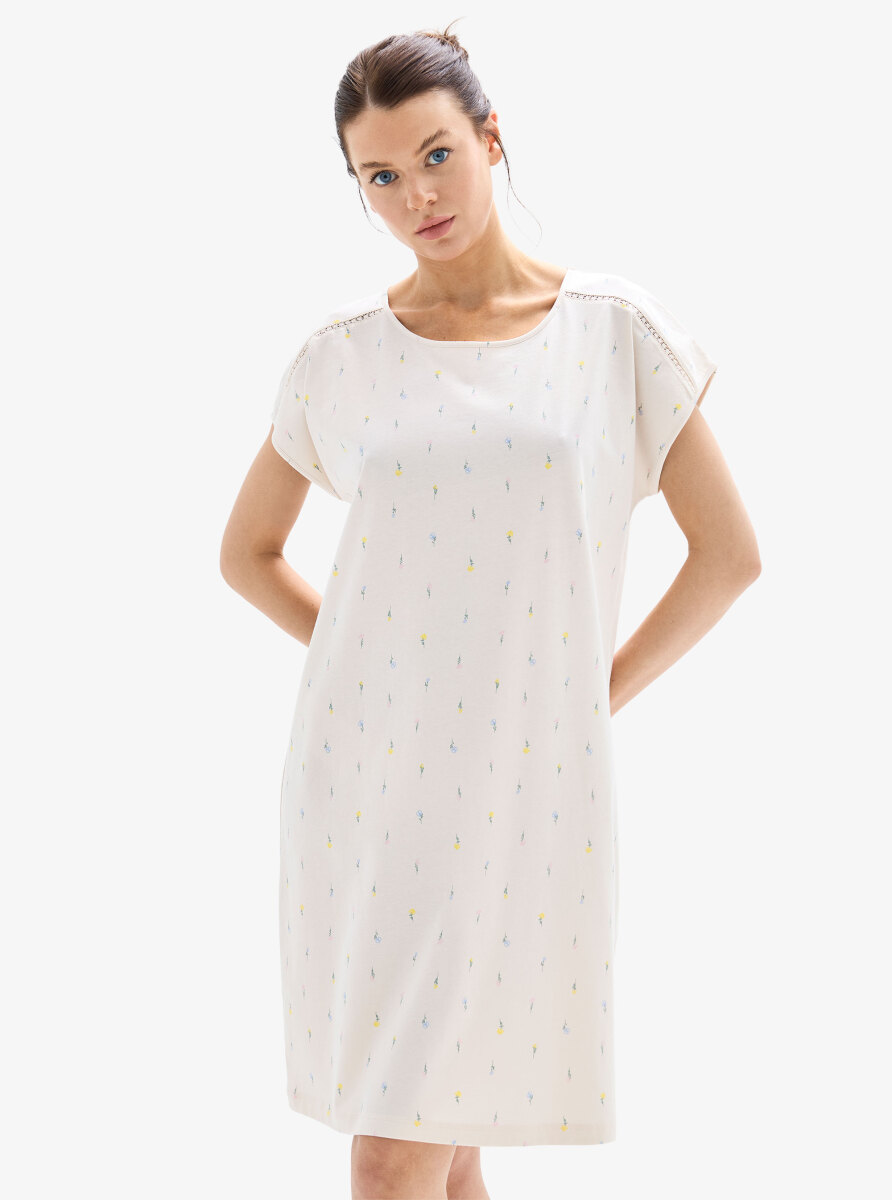 Kadın Gecelik 52060 - Baskılı