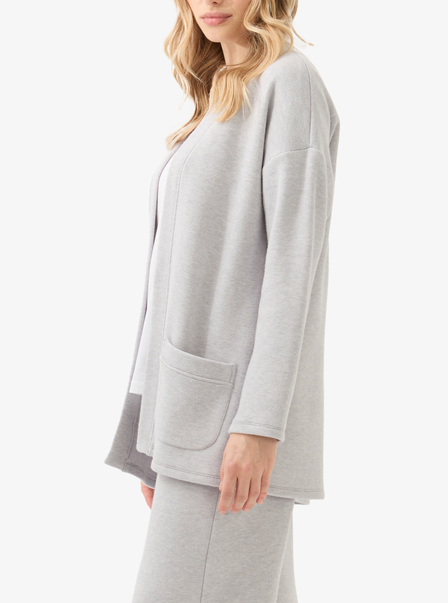 Kadın Hırka 60596 - Gri Melanj - 5