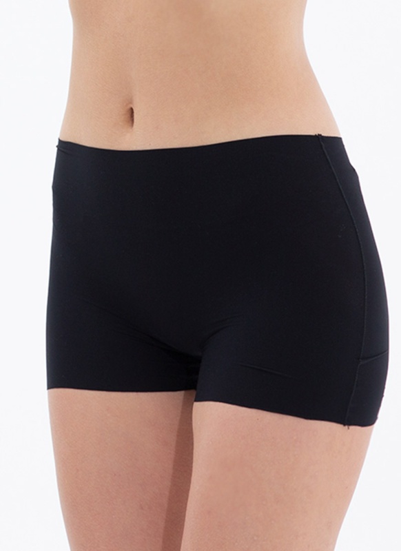 Kadın İz Yapmayan Dikişsiz Boxer 1653 - Siyah - 1