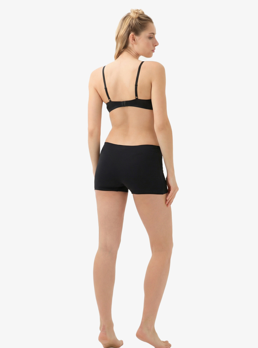 Kadın İz Yapmayan Dikişsiz Boxer 1653 - Siyah - 4