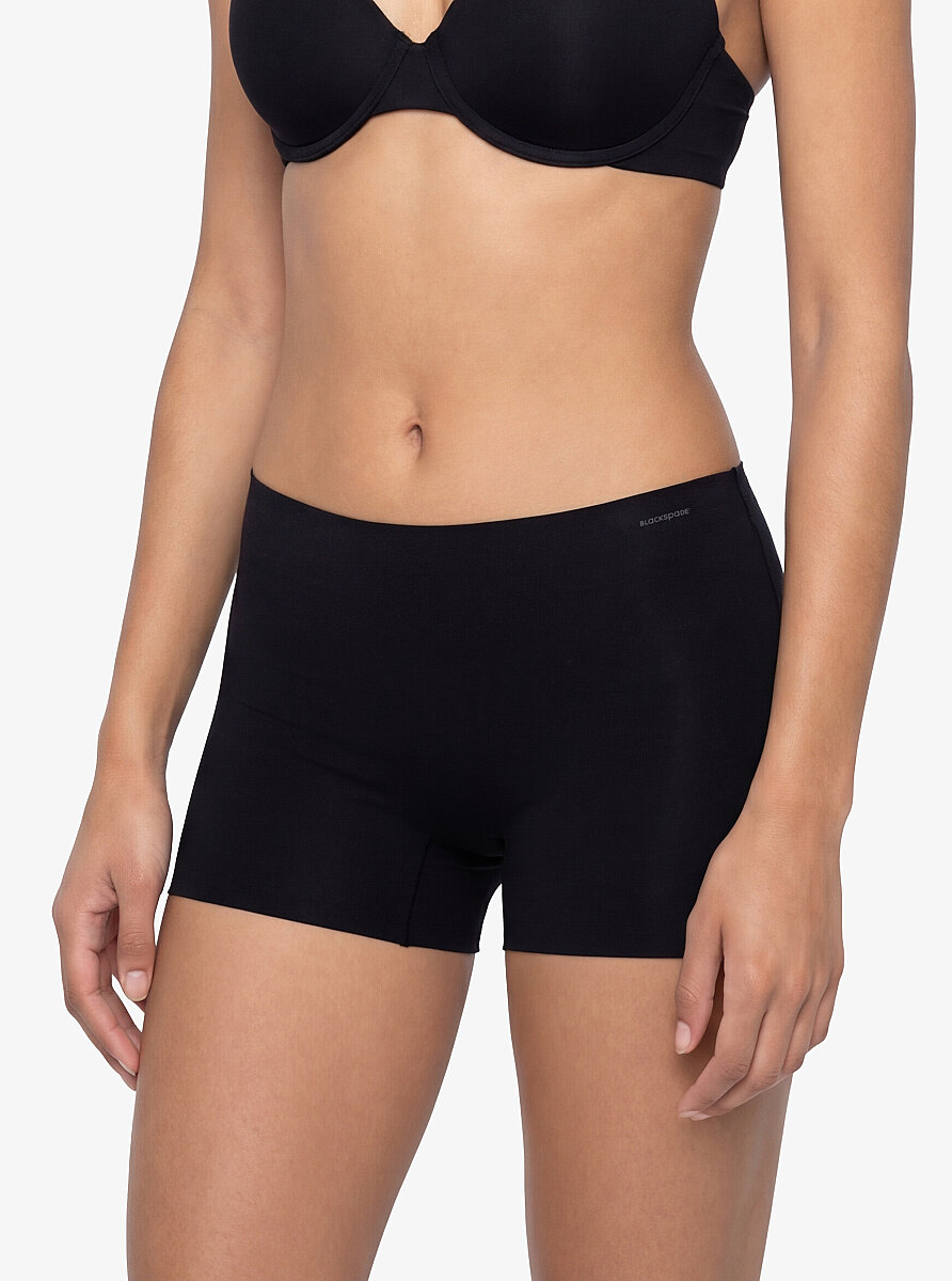 Kadın İz Yapmayan Dikişsiz Boxer 1653 - Siyah - 1