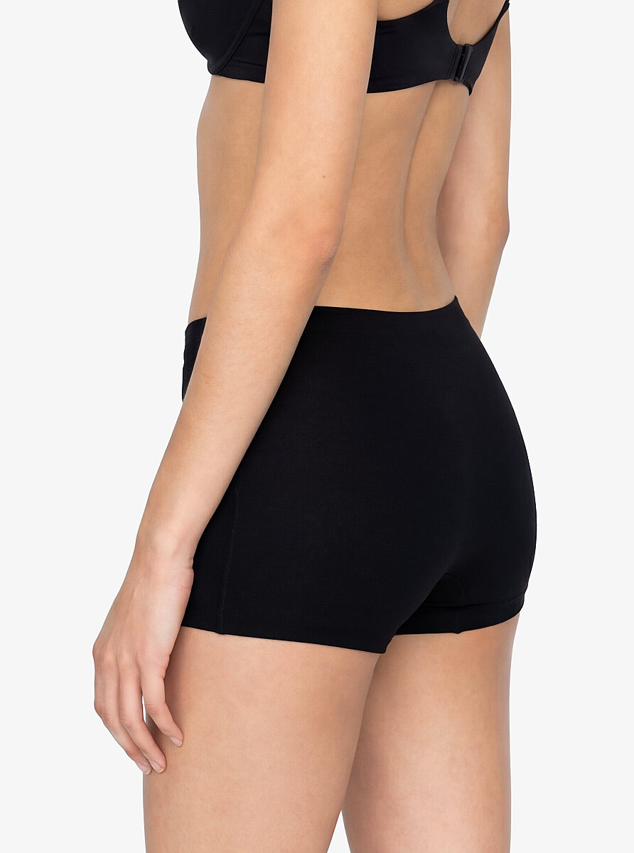 Kadın İz Yapmayan Dikişsiz Boxer 1653 - Siyah