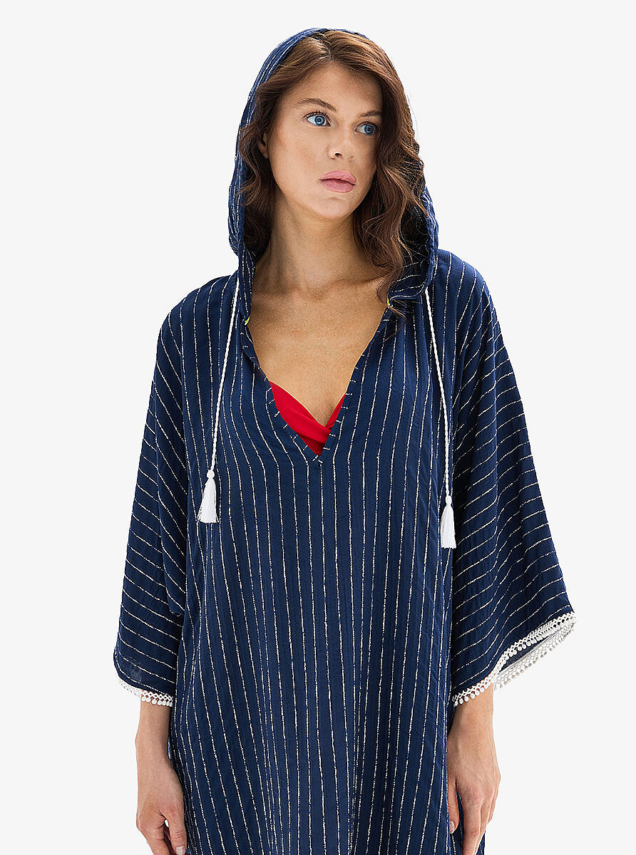 Kadın Kaftan 10801 - Lacivert - 5