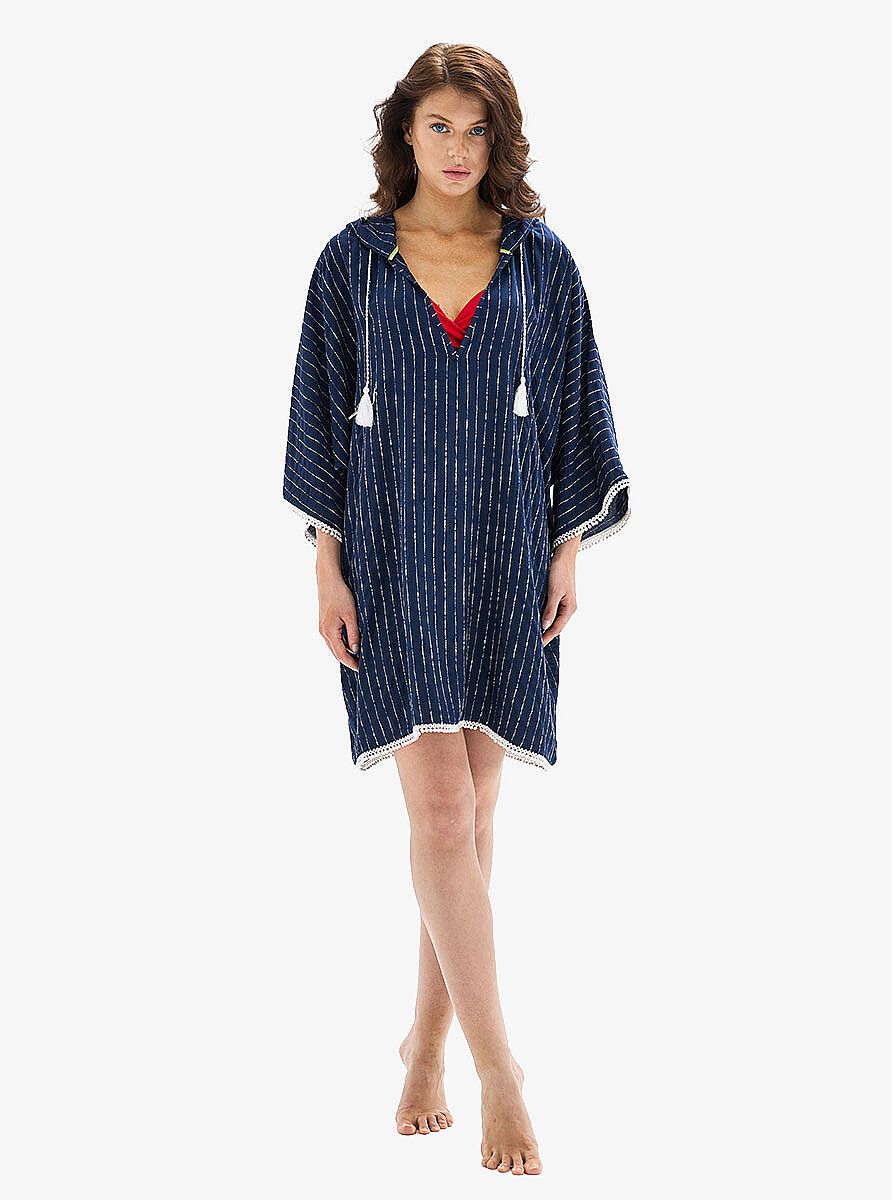 Kadın Kaftan 10801 - Lacivert - 1