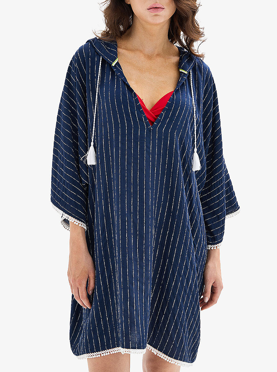 Kadın Kaftan 10801 - Lacivert - 3