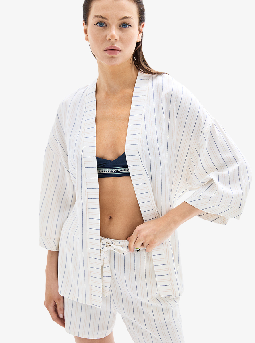 Kadın Kimono 60642 - Desenli - 5